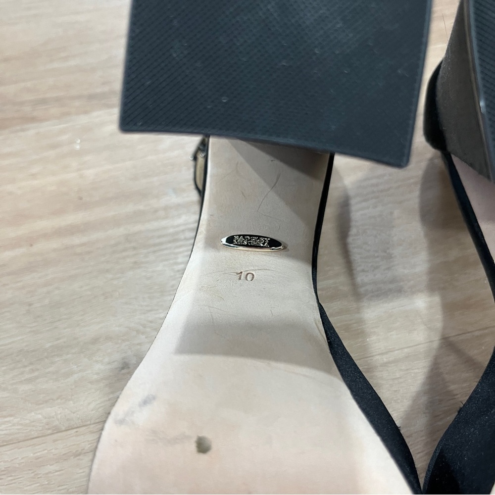 Badgley Mischka Women's Party Platform Block Heel Black size 7 New in Box - Picture 8 of 9